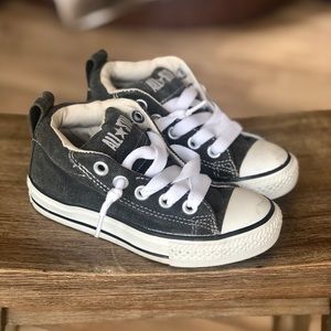 Kids Converse Gray High Tops